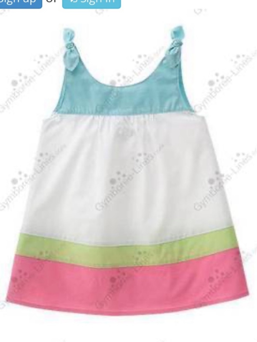 NWT Gymboree Palm Springs Pieced Striped Swing Top 2008 Line Size 9 100% cotton